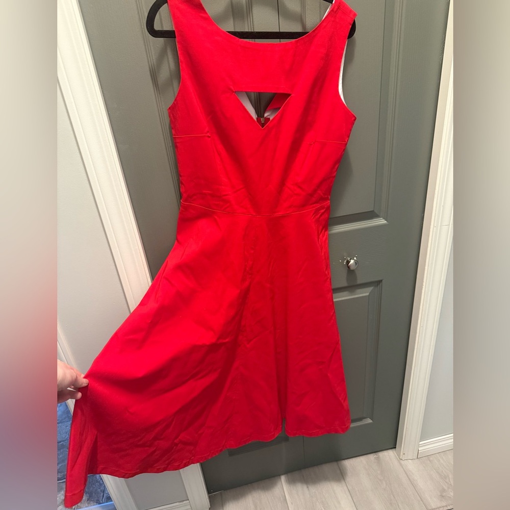Bettie Page by Tatyana 1950s style  Red Sleeveless A-Line Dress